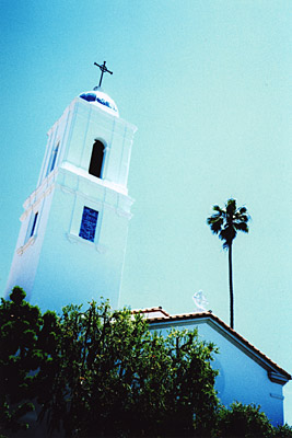 blue church