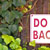 do not back in